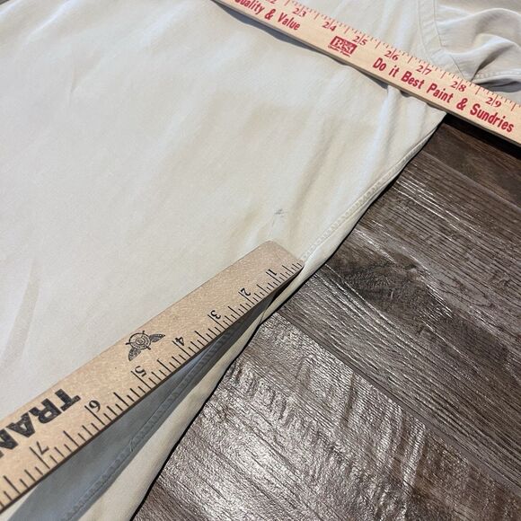 Polo Ralph Lauren Long Sleeve Shirt Mens XL Tan Blake Silk Blend Button Pony - Picture 9 of 10